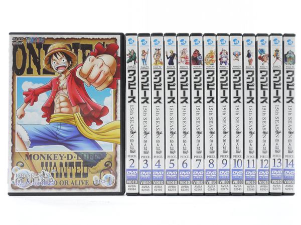 新品未開封　ワンピース 15thシーズン 魚人島編 DVD　全14巻セット国内正規品です