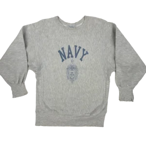 CHAMPION 90s REVERSE WEAVE US NAVY COLLEGE 染み込み