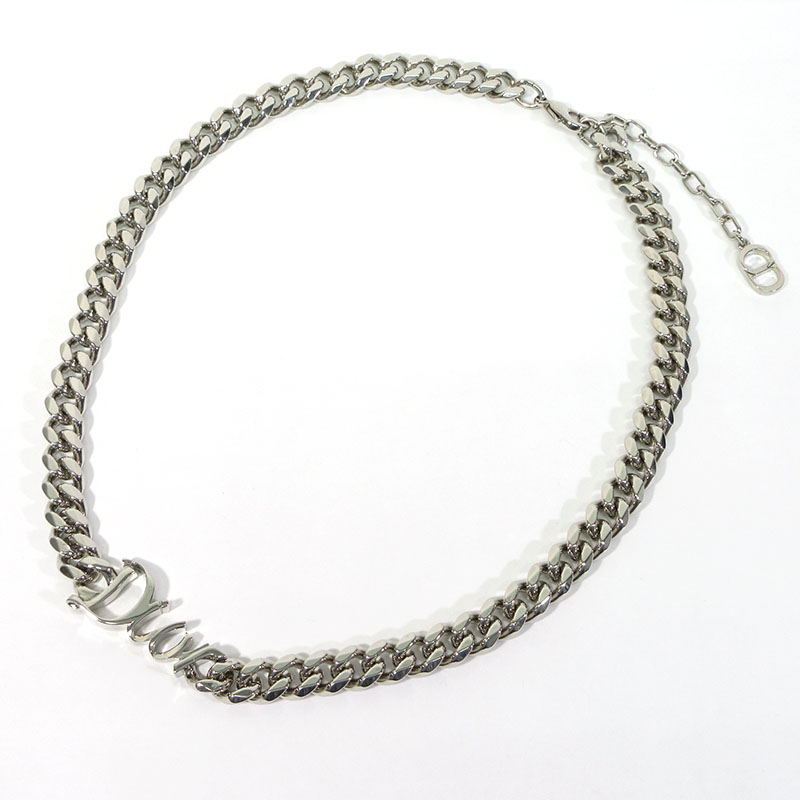 Christian Dior　リボン ロゴ チェーンネックレスN1874HOMMTを買取させていただきました！